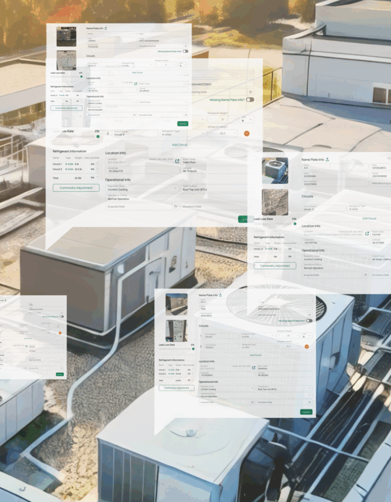 Multi-facility refrigerant tracking regulations and requirements